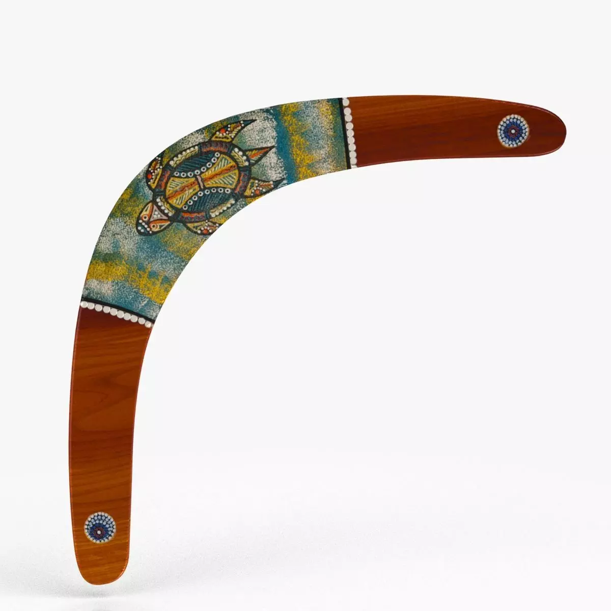 Australian Boomerang 3 Free low-poly 3D model