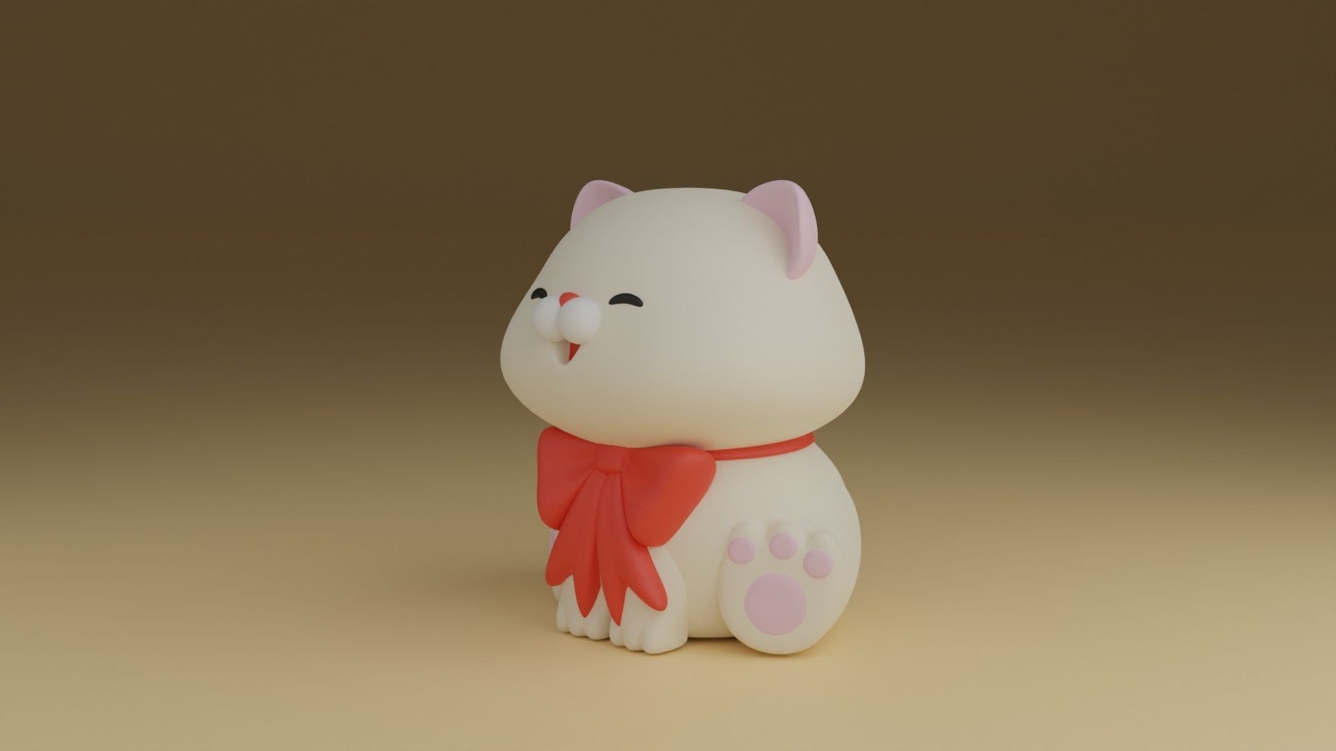 cat stl 3d print model 3D print model_13