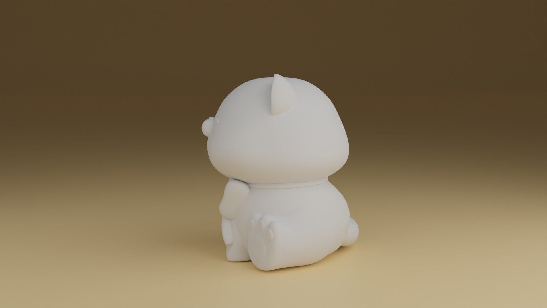 cat stl 3d print model 3D print model_5