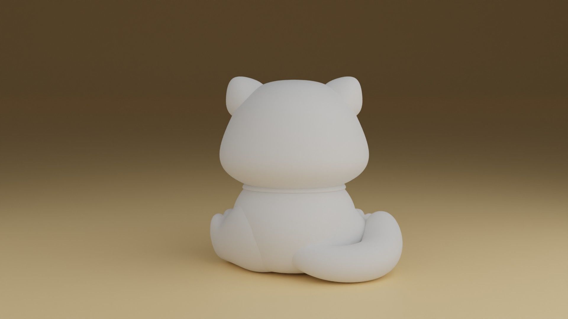 cat stl 3d print model 3D print model_4