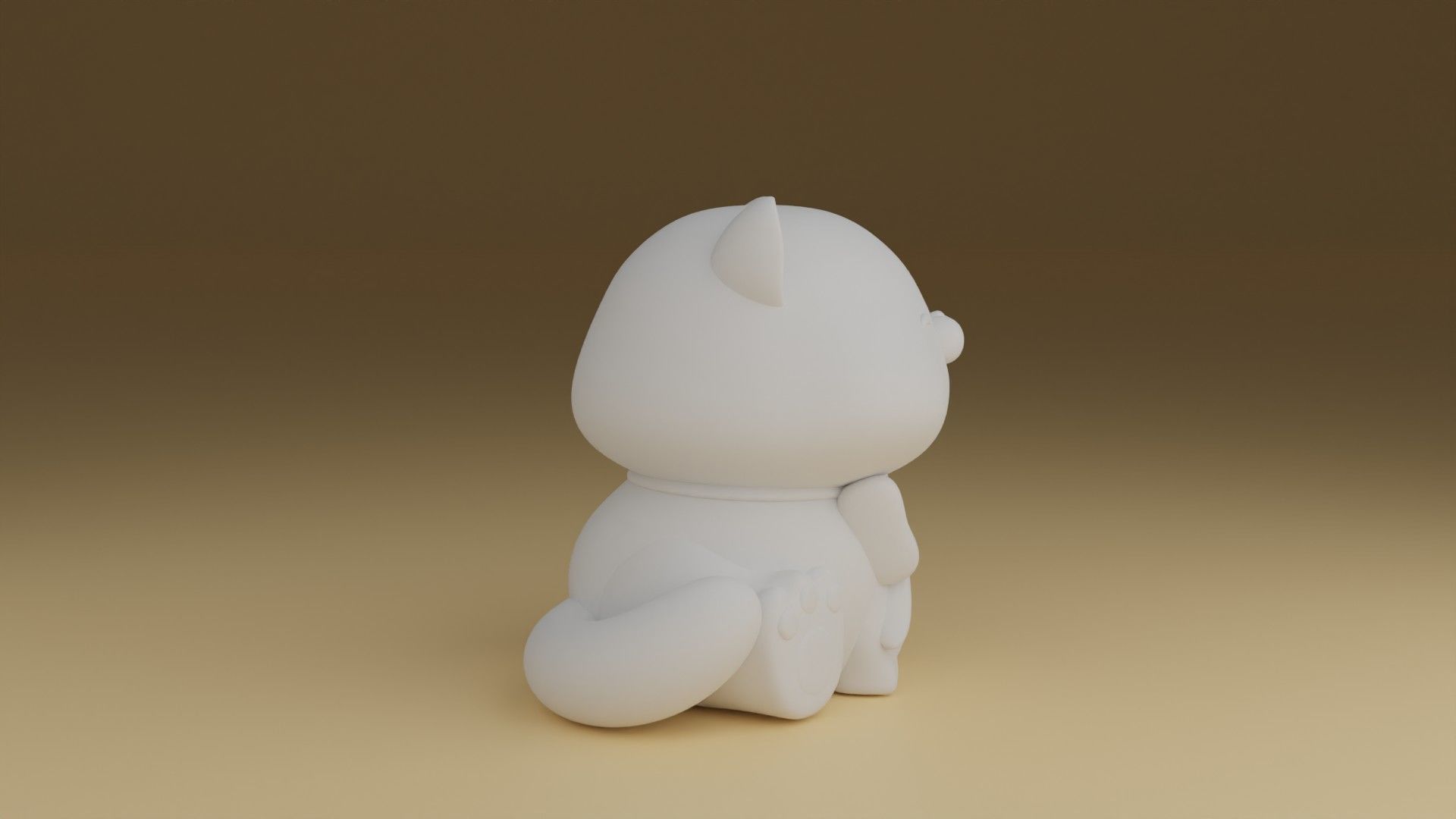 cat stl 3d print model 3D print model_3