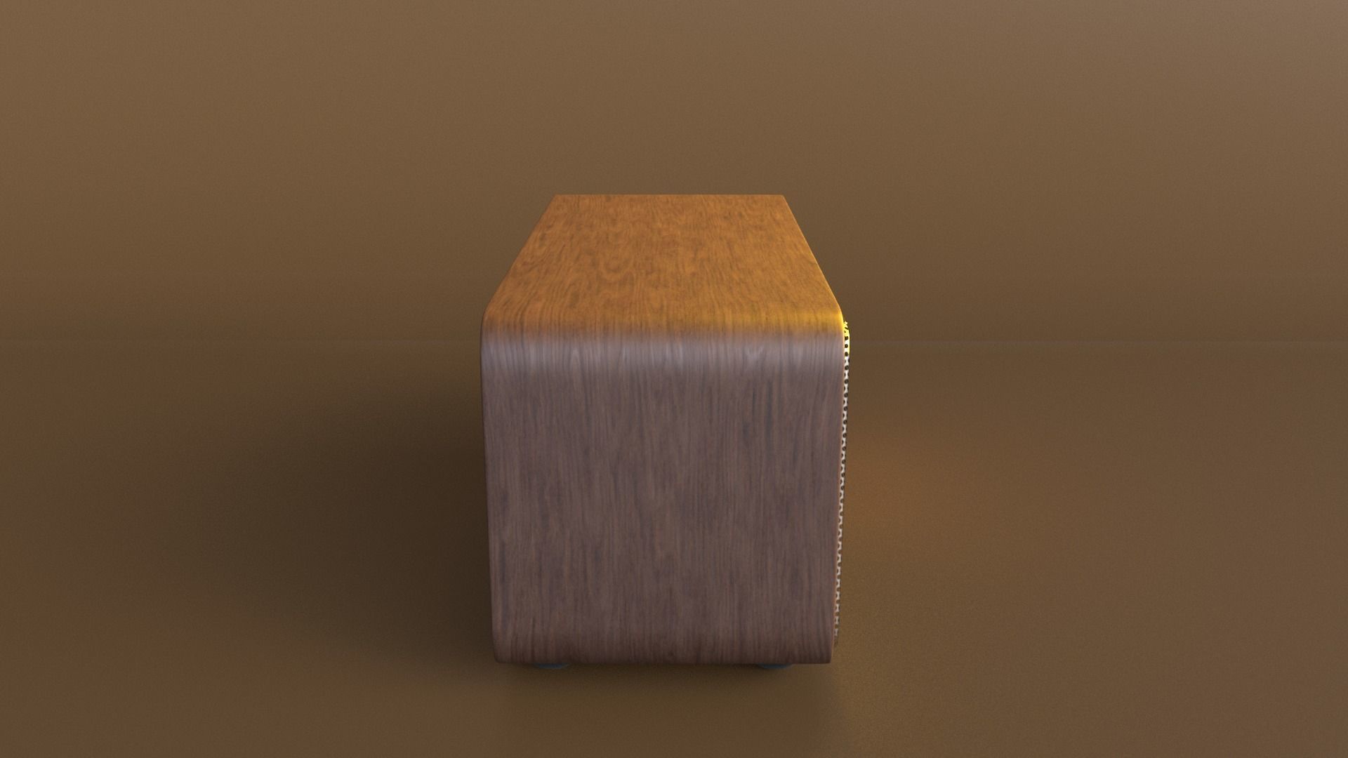 Vintage style radio with Bluetooth connectivity 3D model_2