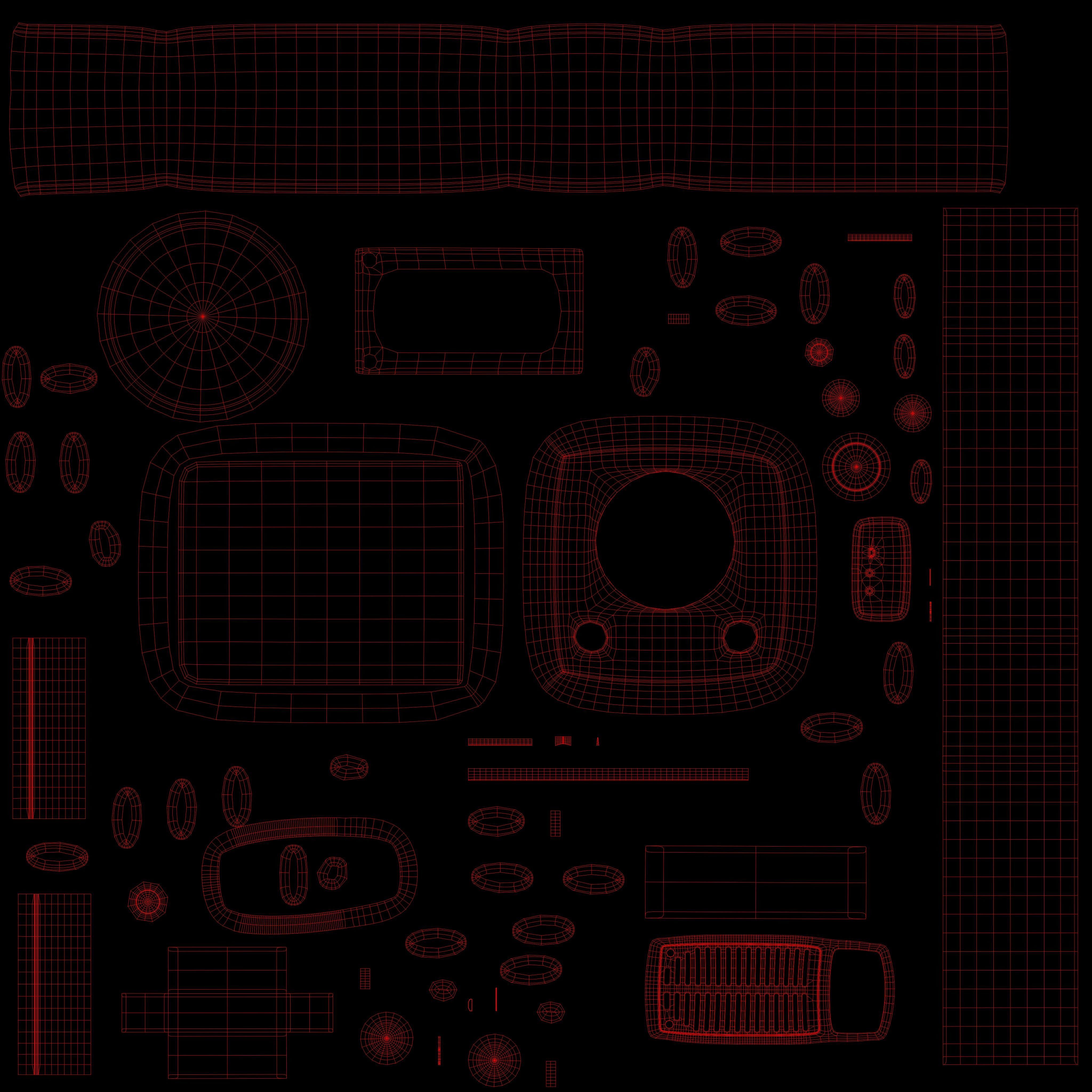 Vintage style radio with Bluetooth connectivity 3D model_9