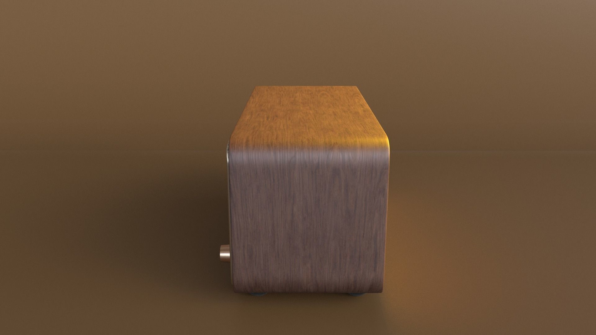 Vintage style radio with Bluetooth connectivity 3D model_3