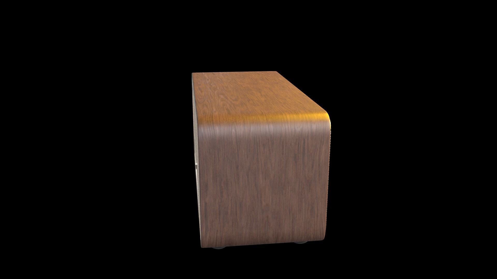 Vintage style radio with Bluetooth connectivity 3D model_22