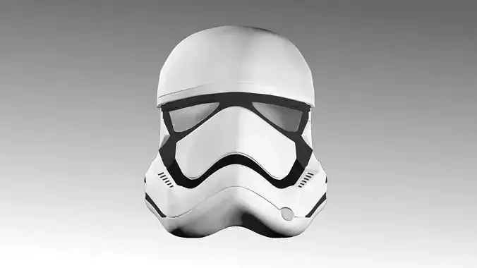 First Order Stormtrooper Helmet Free low-poly 3D model