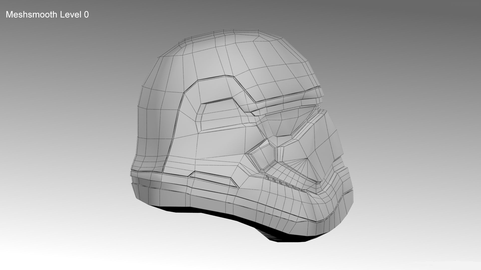 First Order Stormtrooper Helmet Free low-poly 3D model_9
