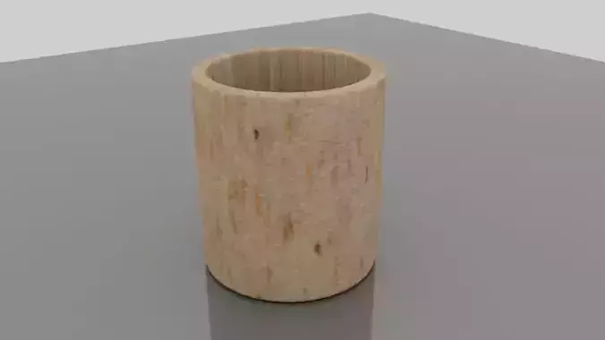 Simple Wooden Glass