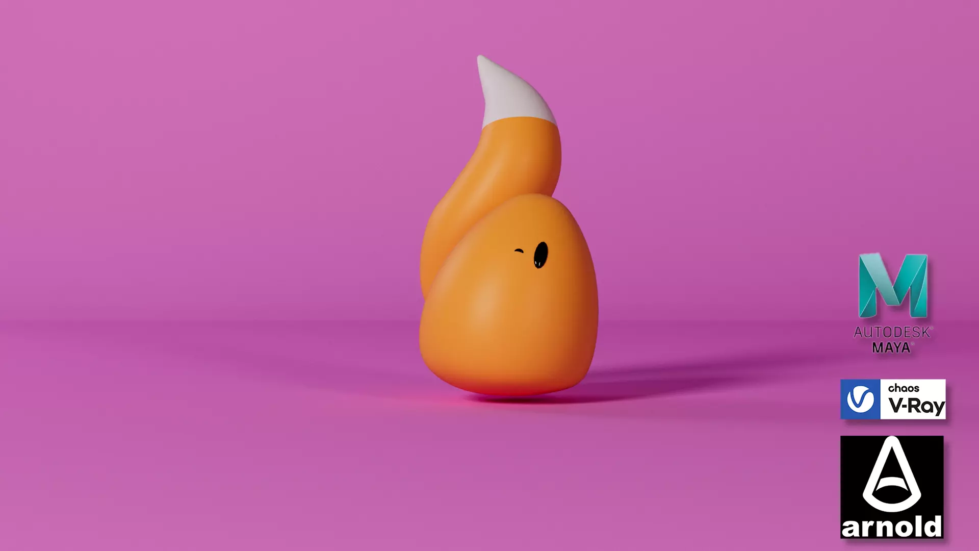 Cartoon simple character rigged Free 3D model