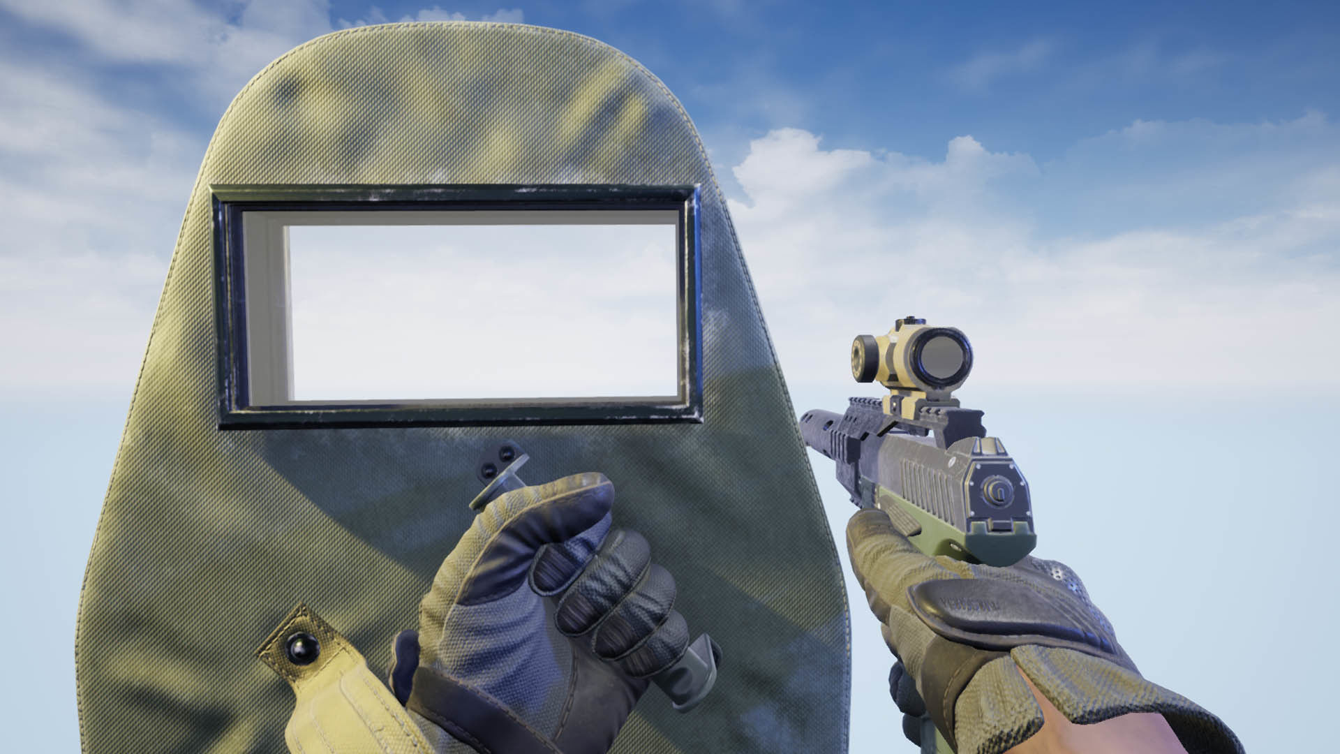 FPS Pistol Tactical Shield Animations Low-poly 3D model_8