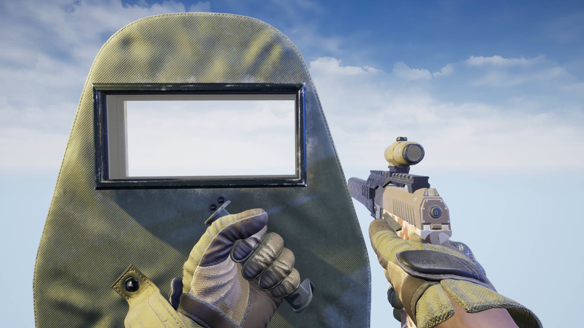 FPS Pistol Tactical Shield Animations Low-poly 3D model_9