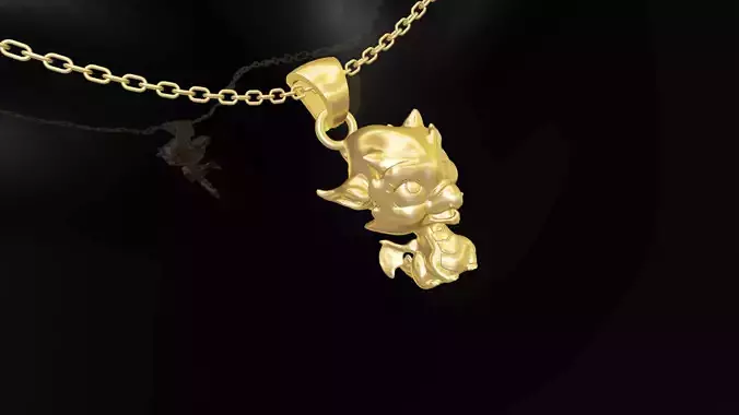 Baby Dragon Pendant jewelry gold