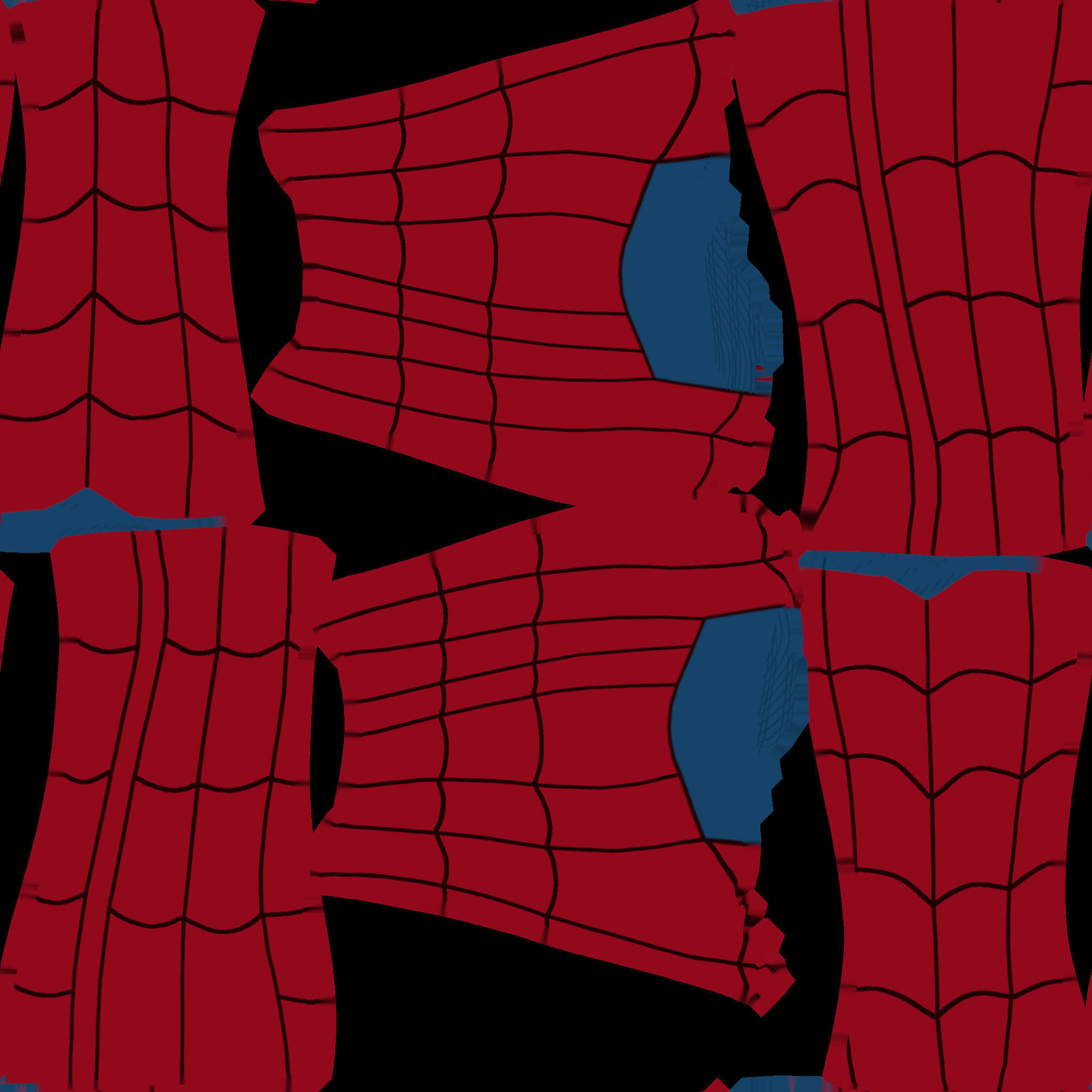 Mutant spider man Low-poly 3D model_8