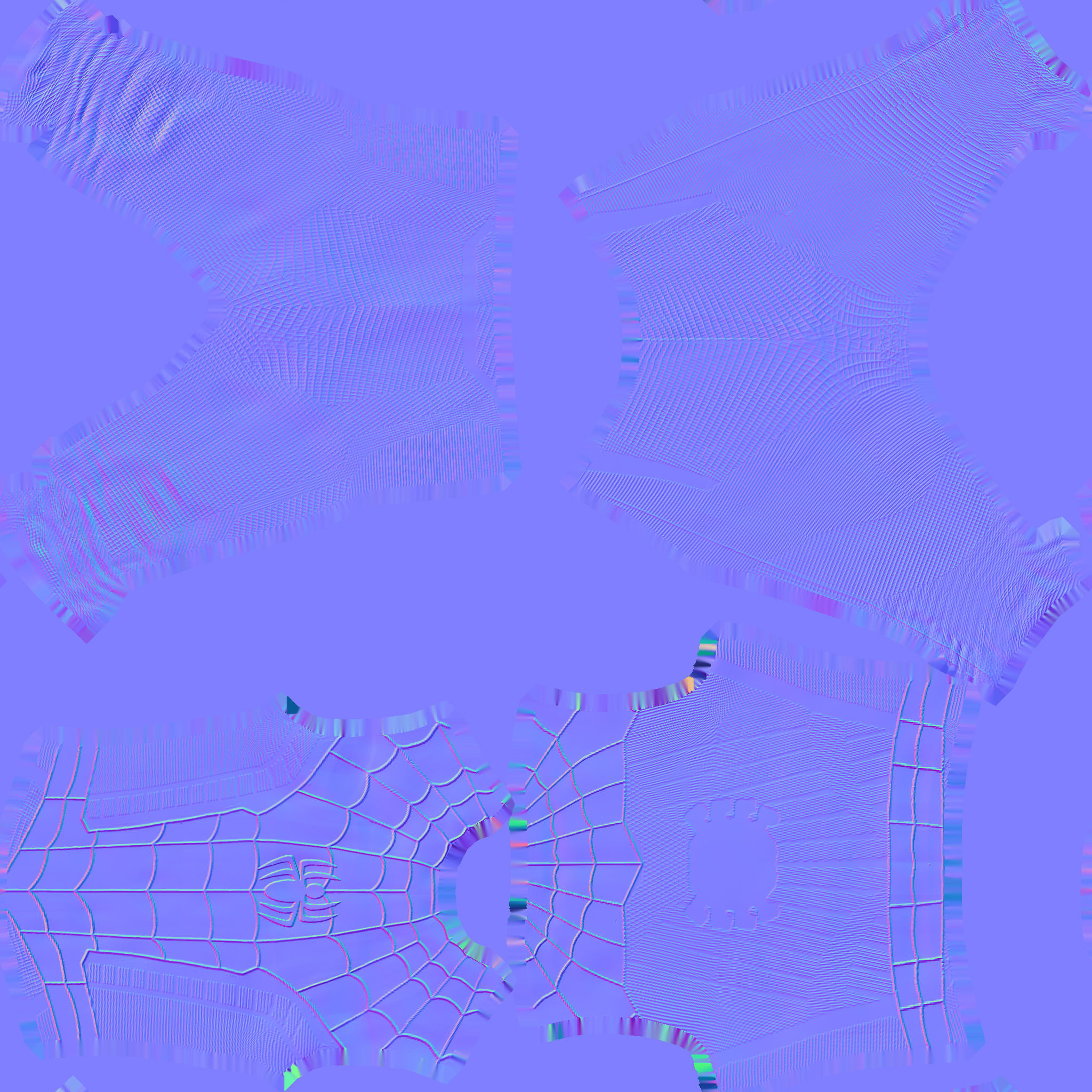 Mutant spider man Low-poly 3D model_13