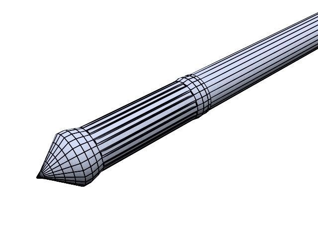 Mace  club 3D model_6