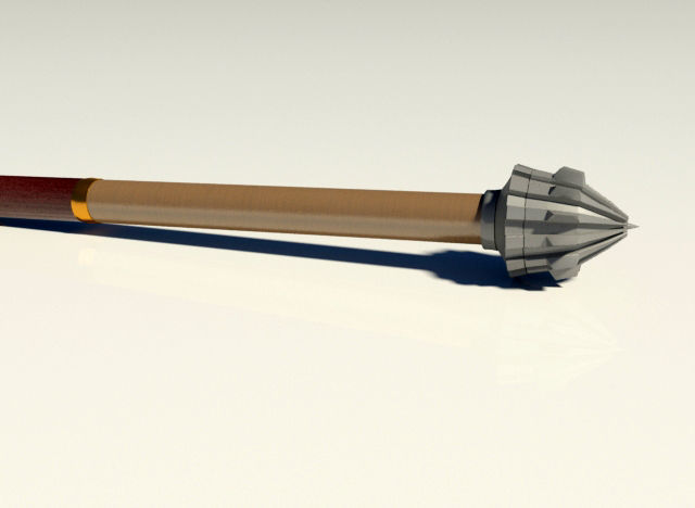 Mace  club 3D model_1