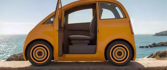 Small electric car Peripeteia 3D model