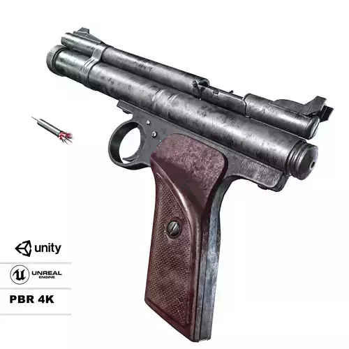 Crosman 150 C02 Pellet Pistol Low-poly 3D model