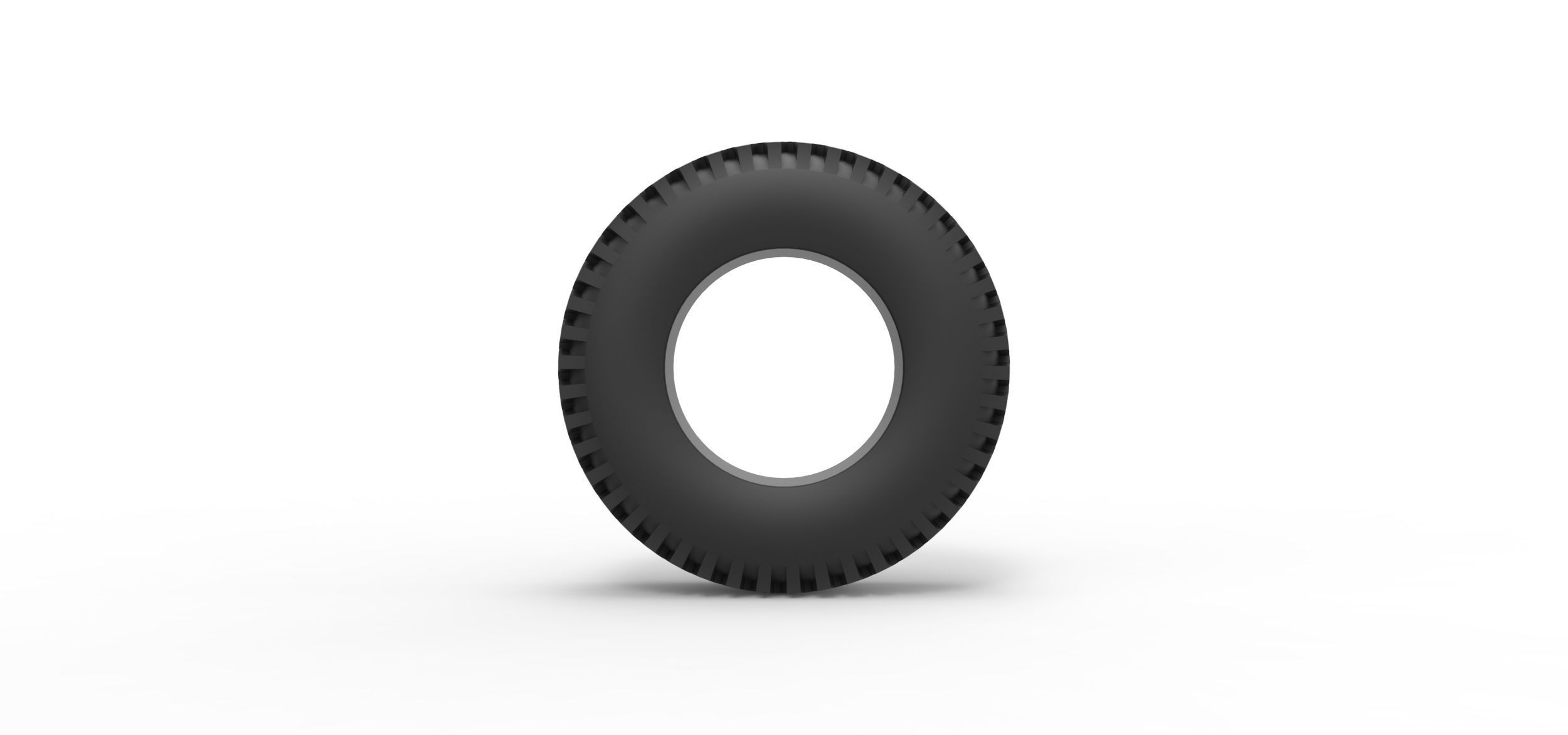 Military tire 14 Scale 1 to 25 3D print model_4