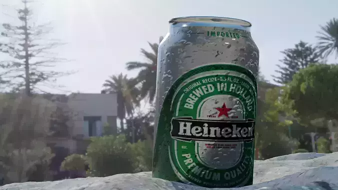 Heineken Beer Can 3D model