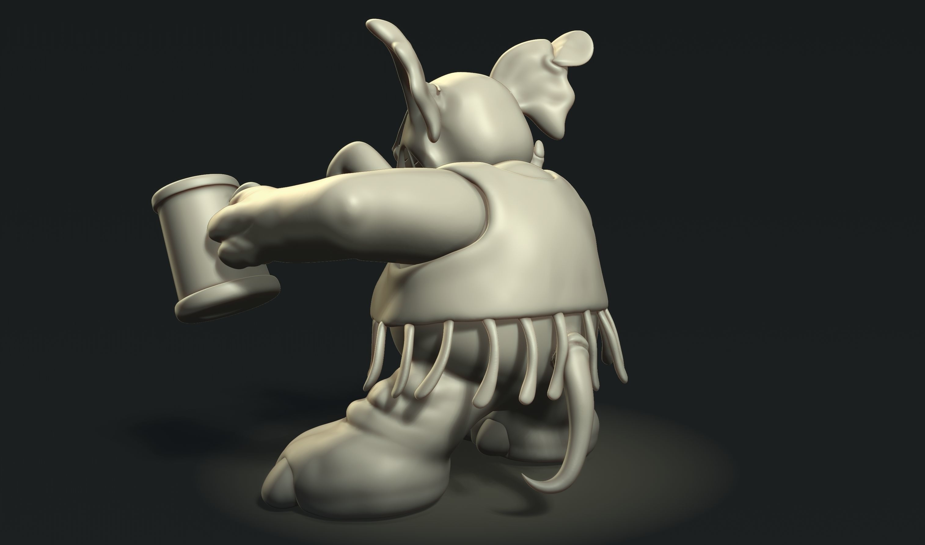 Coffee with Elephant 3D print model_2
