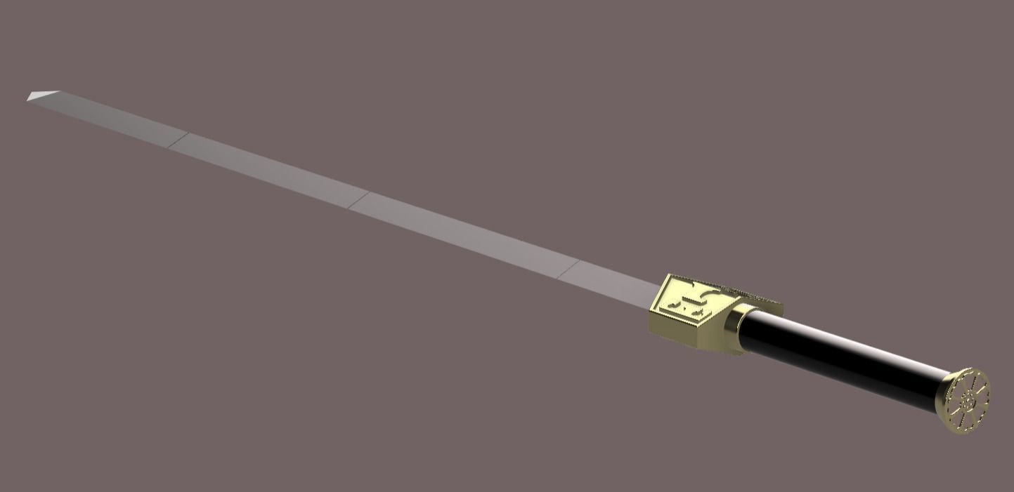 Avatar The Last Airbender - Sokka meteor sword 3D print model_2