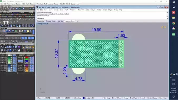 BOX SPRING CLASP LOCK 3D PRINT MODEL 3D print model