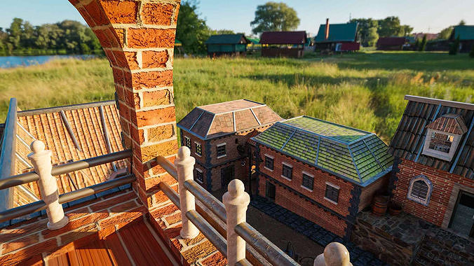 building pack Game-Ready Low-poly 3D model 4