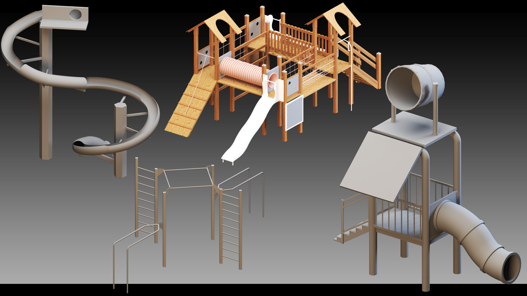 51 Funfair Objects- Vol 02- High detail 3d models 3D model_9