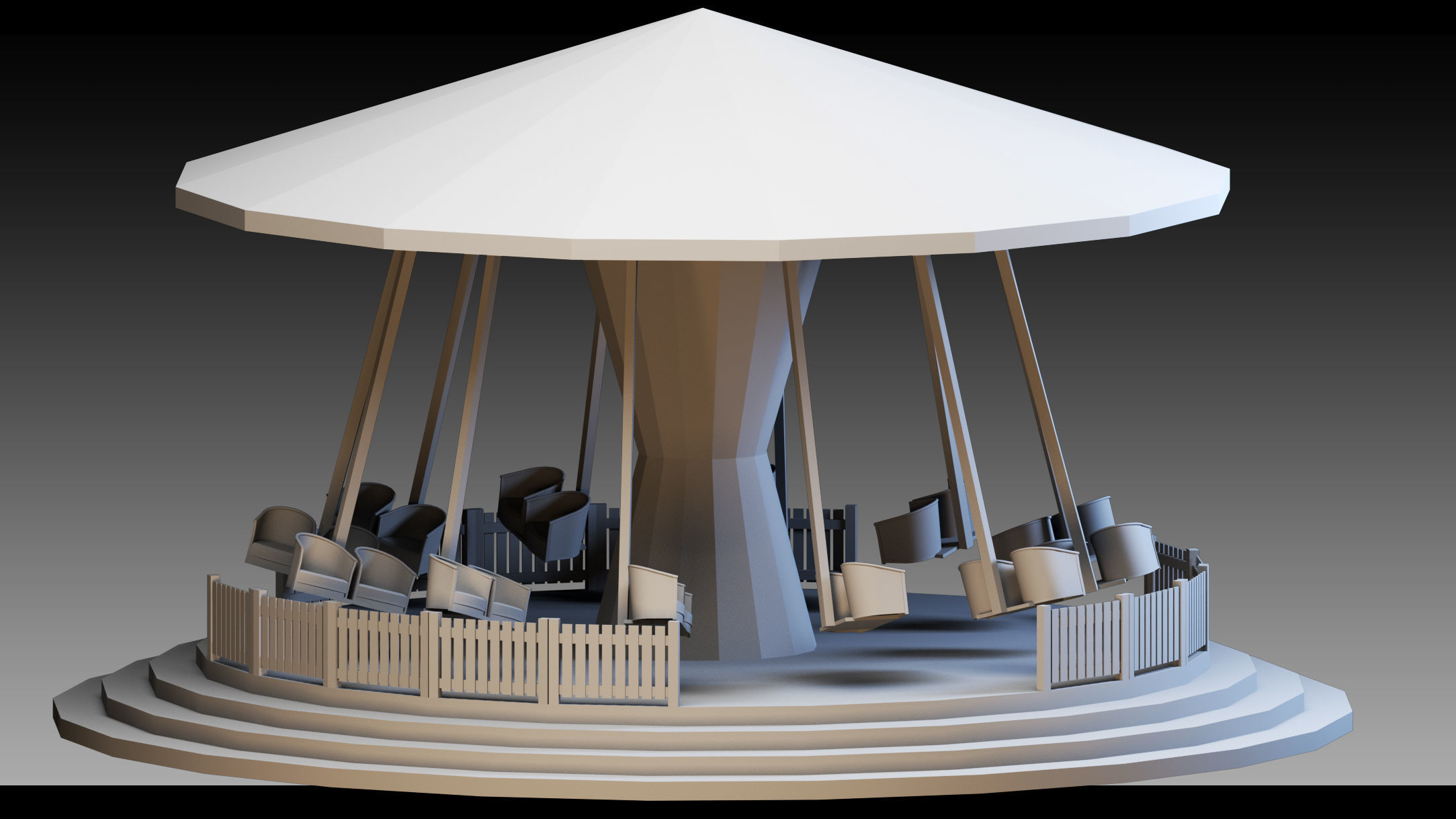 51 Funfair Objects- Vol 02- High detail 3d models 3D model_10