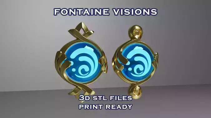 Fontaine Vision Set - Pneuma and Ousia - Genshin Impact