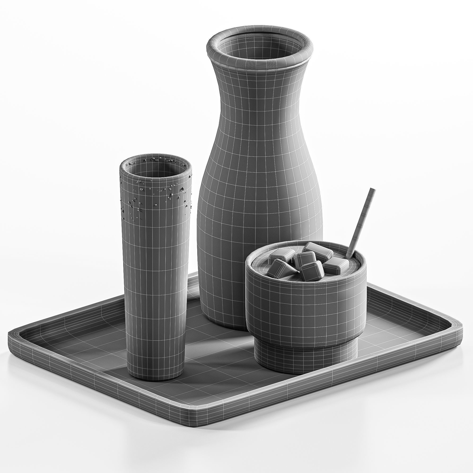 Dishes Tableware Set 08 3D model_3