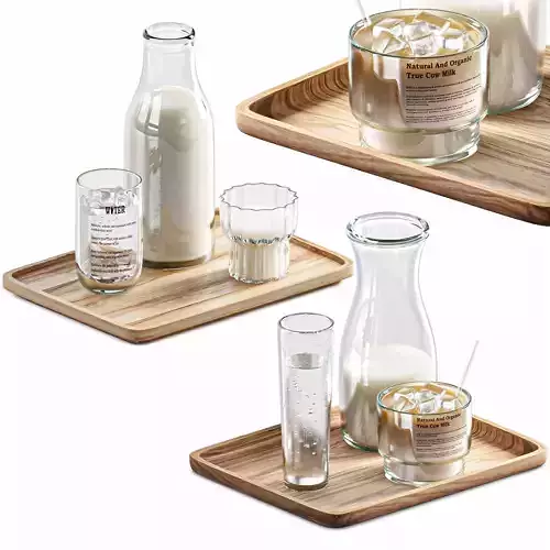 Dishes Tableware Set 08 3D model
