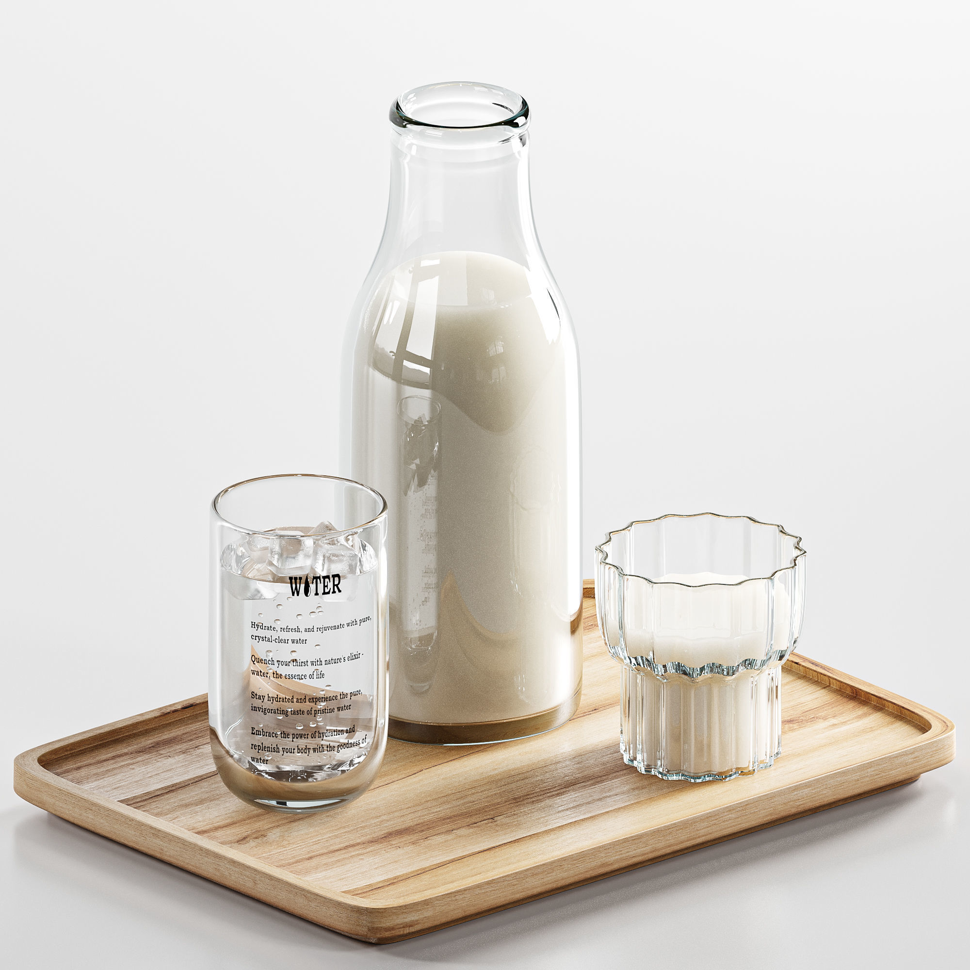 Dishes Tableware Set 08 3D model_2