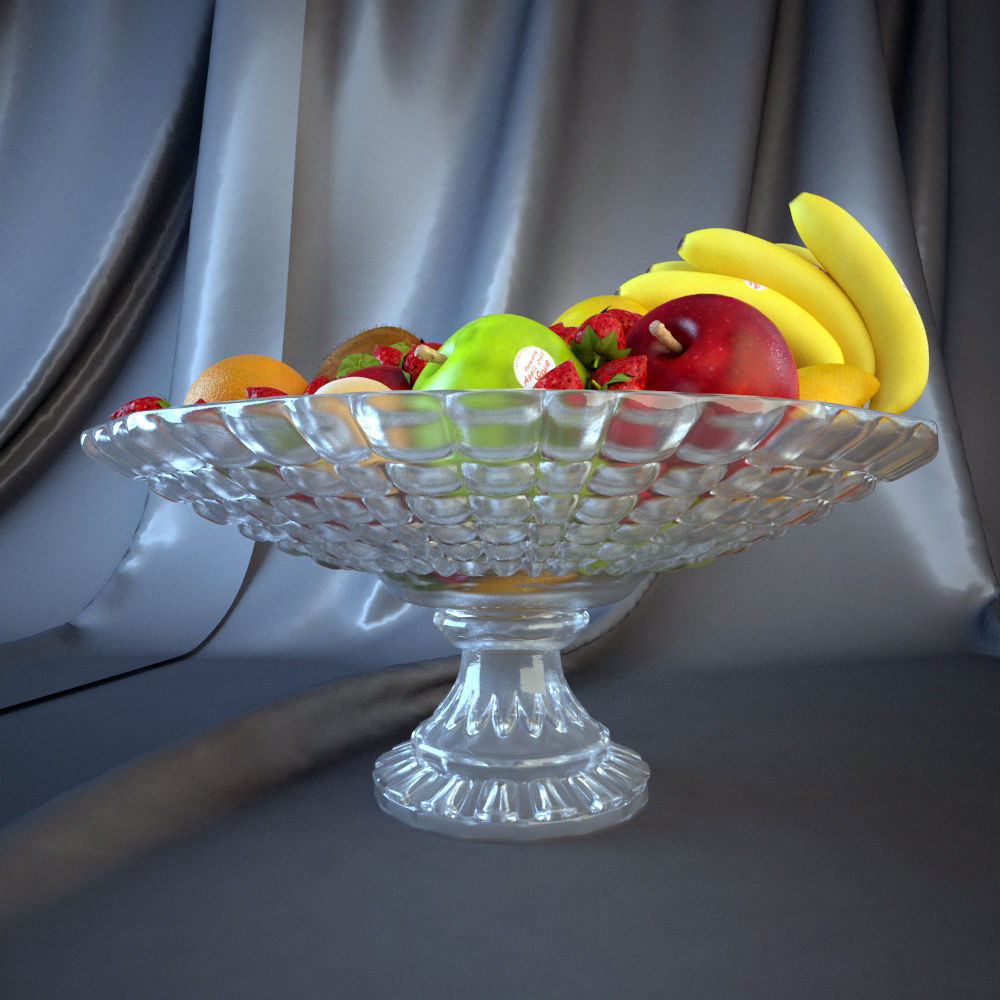 Fruit Plate 3D model_1