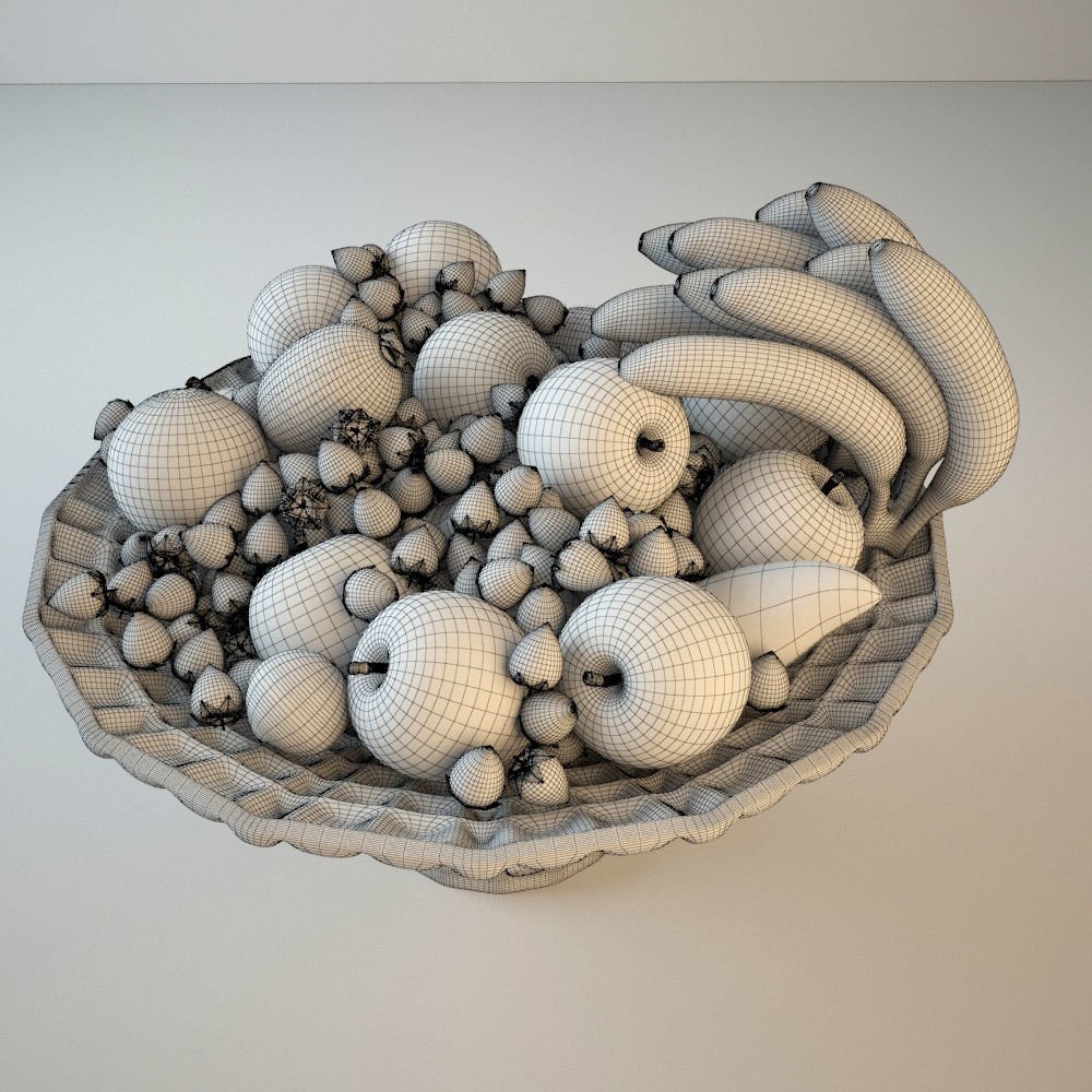 Fruit Plate 3D model_3