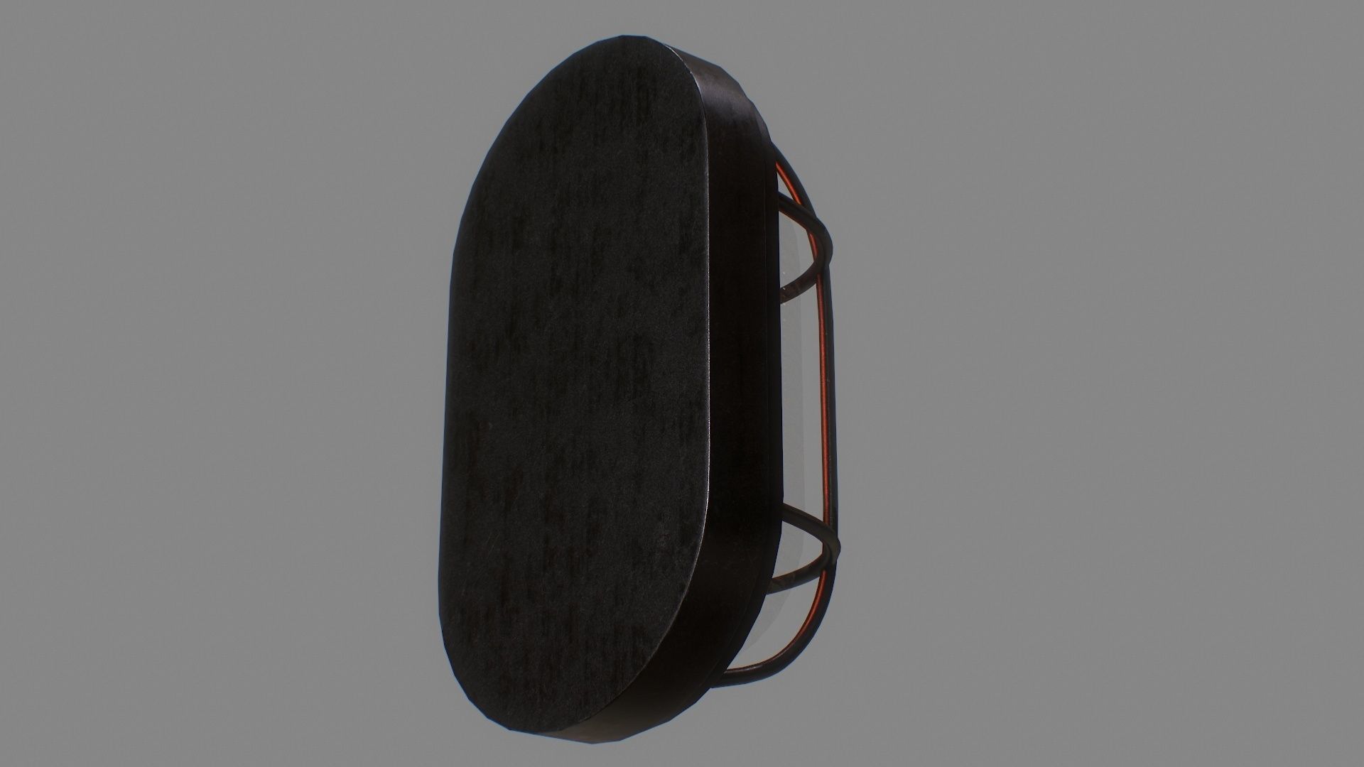 Industrial Wall Light Low-poly 3D model_11