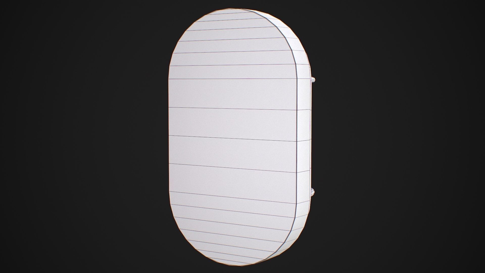 Industrial Wall Light Low-poly 3D model_15