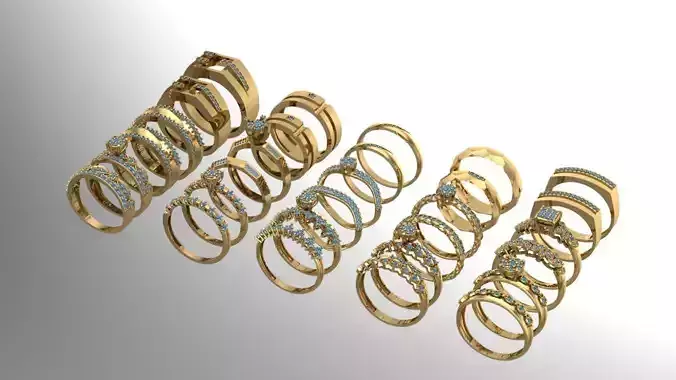 15 set of Couple rings
