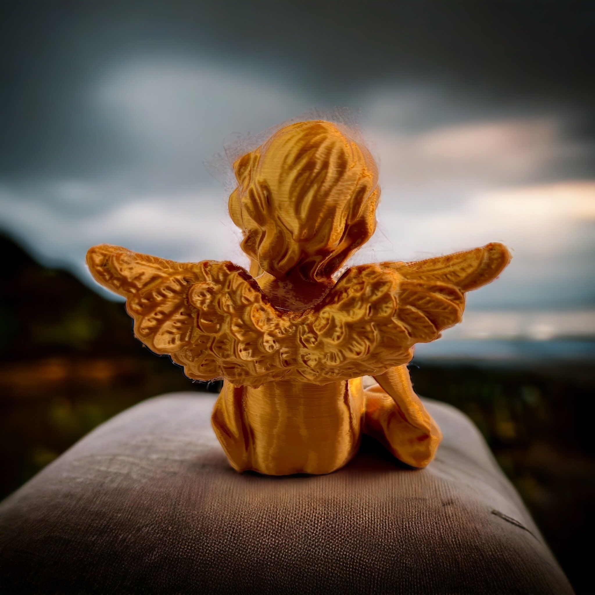 Cherub kiss 3d print  3D print model_2