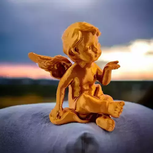 Cherub kiss 3d print  3D print model