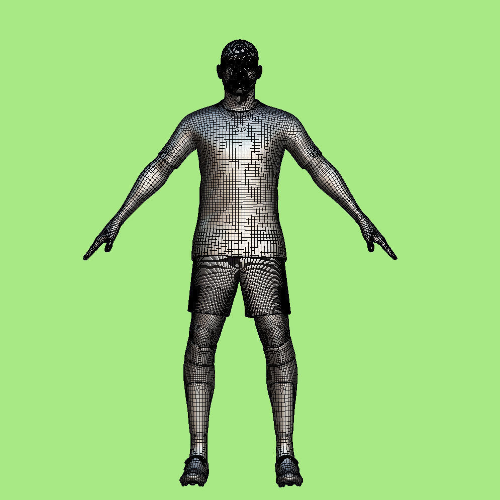 T-Pose David Alaba Real Madrid 23-24 3D model_4