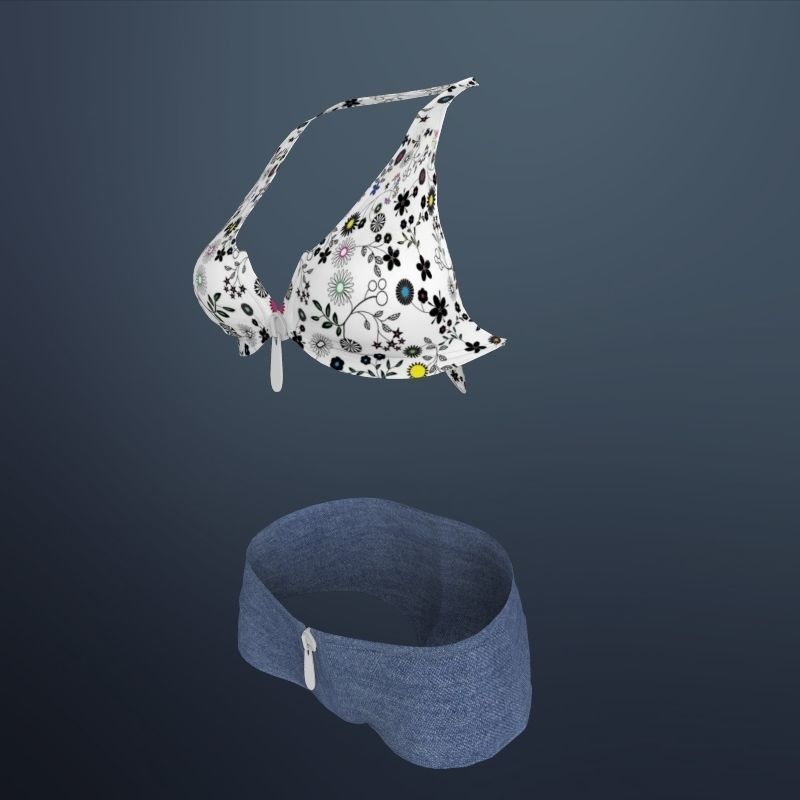 Sexy girl Shuzi 3D model_3