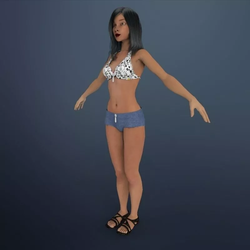 girl Shuzi 3D model