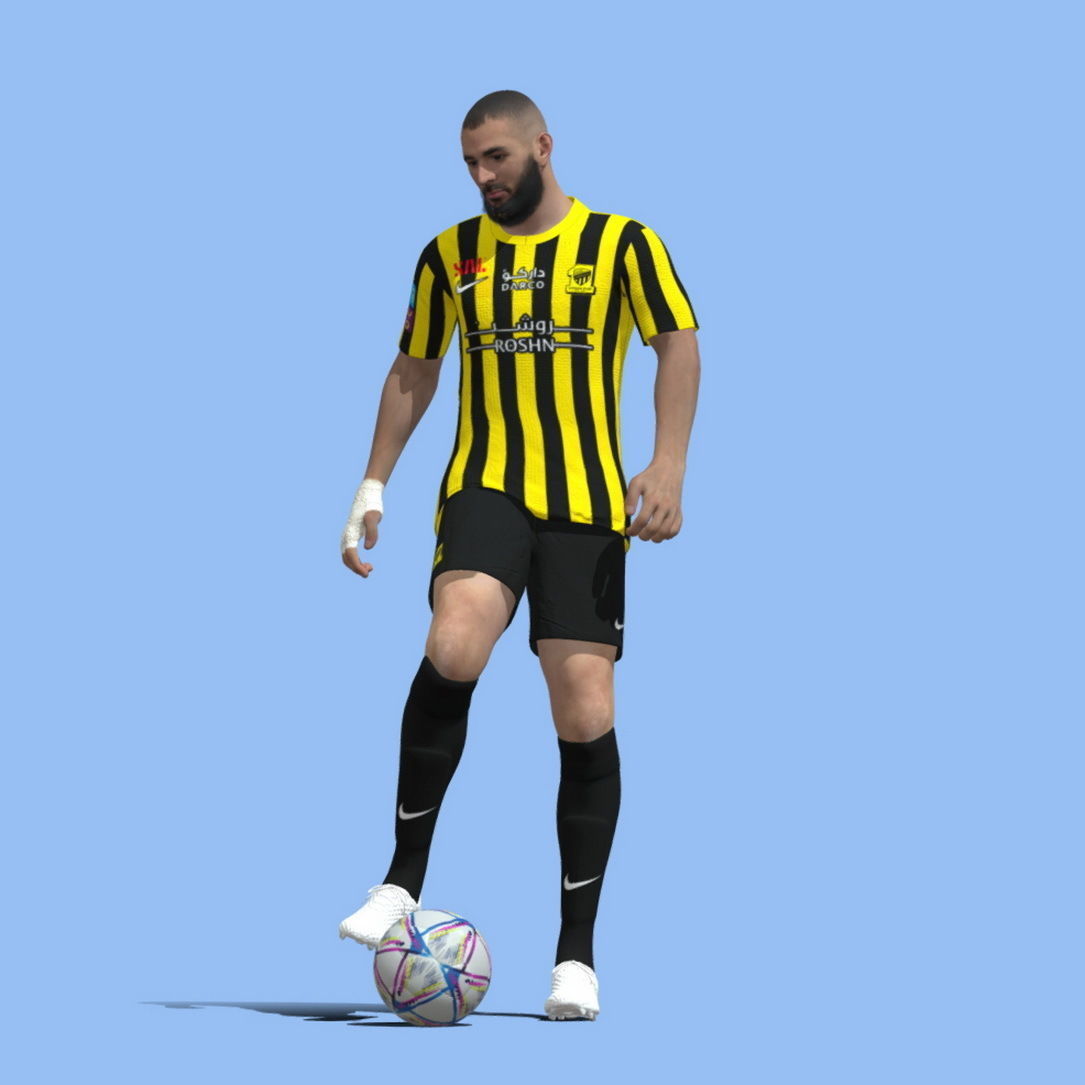 Benzema Al-Ittihad 3D model_4