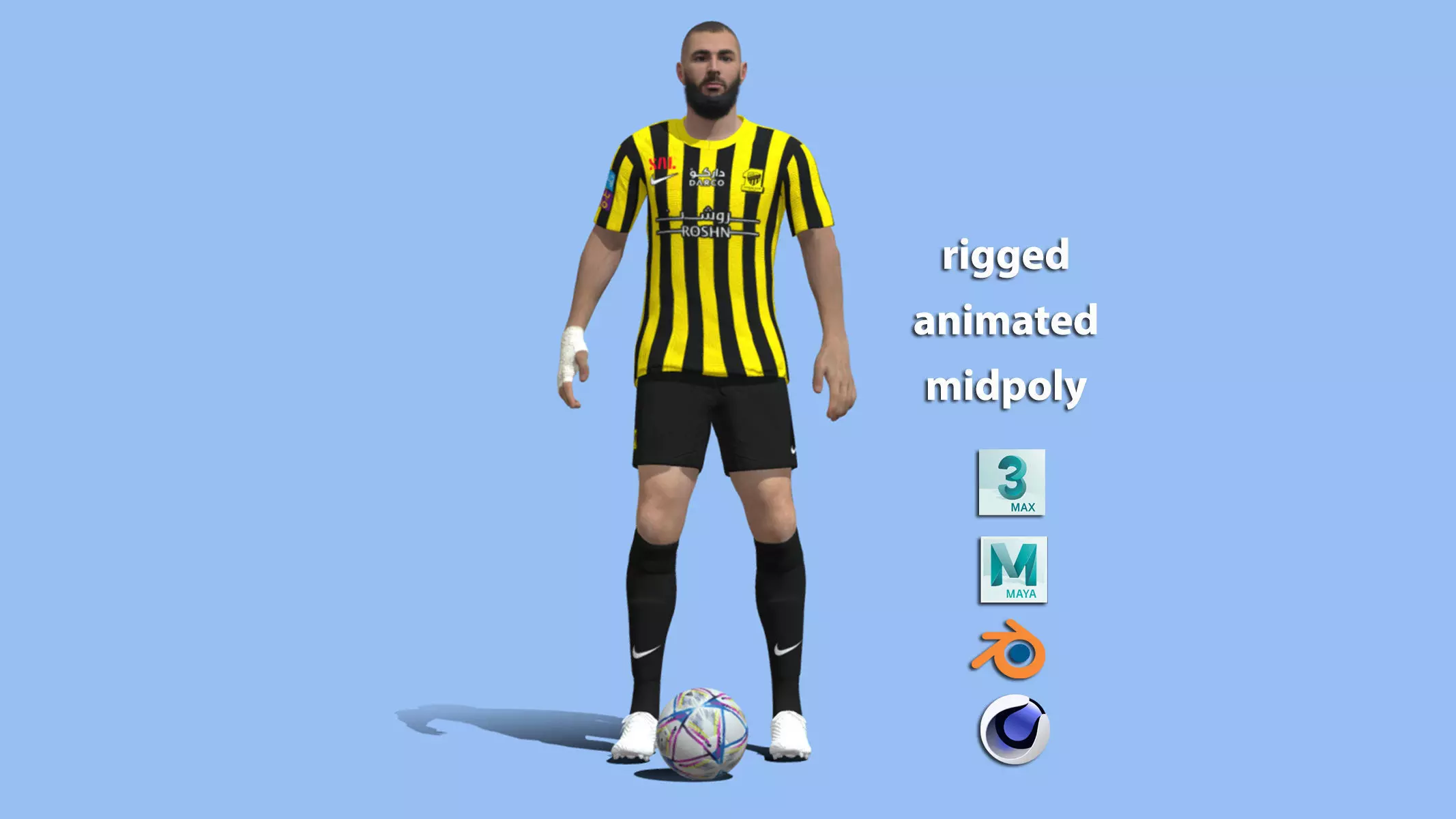 Benzema Al-Ittihad 3D model_0