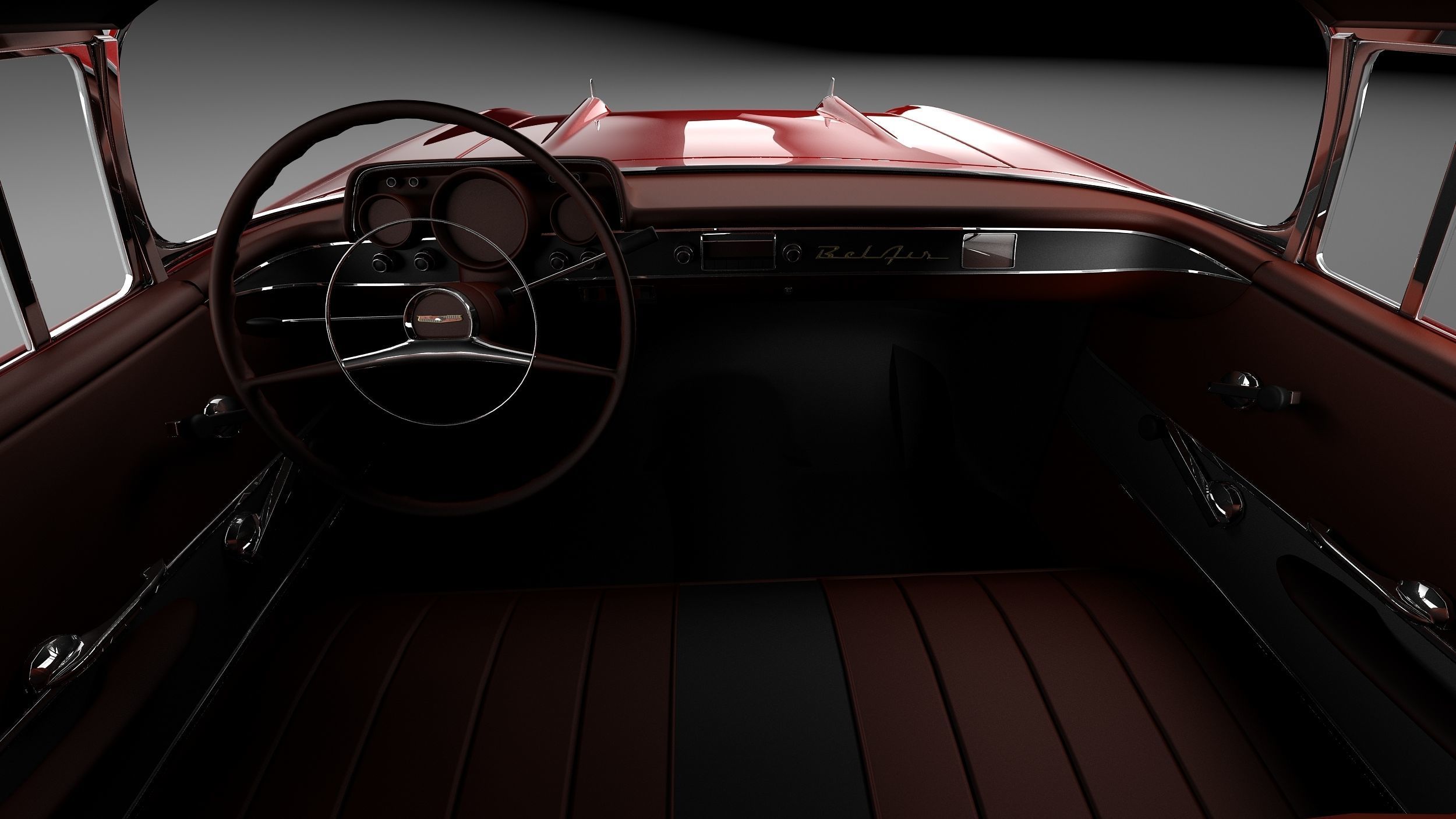 Chevrolet BelAir 1957 custom lowrider 3D Model 3D model_16