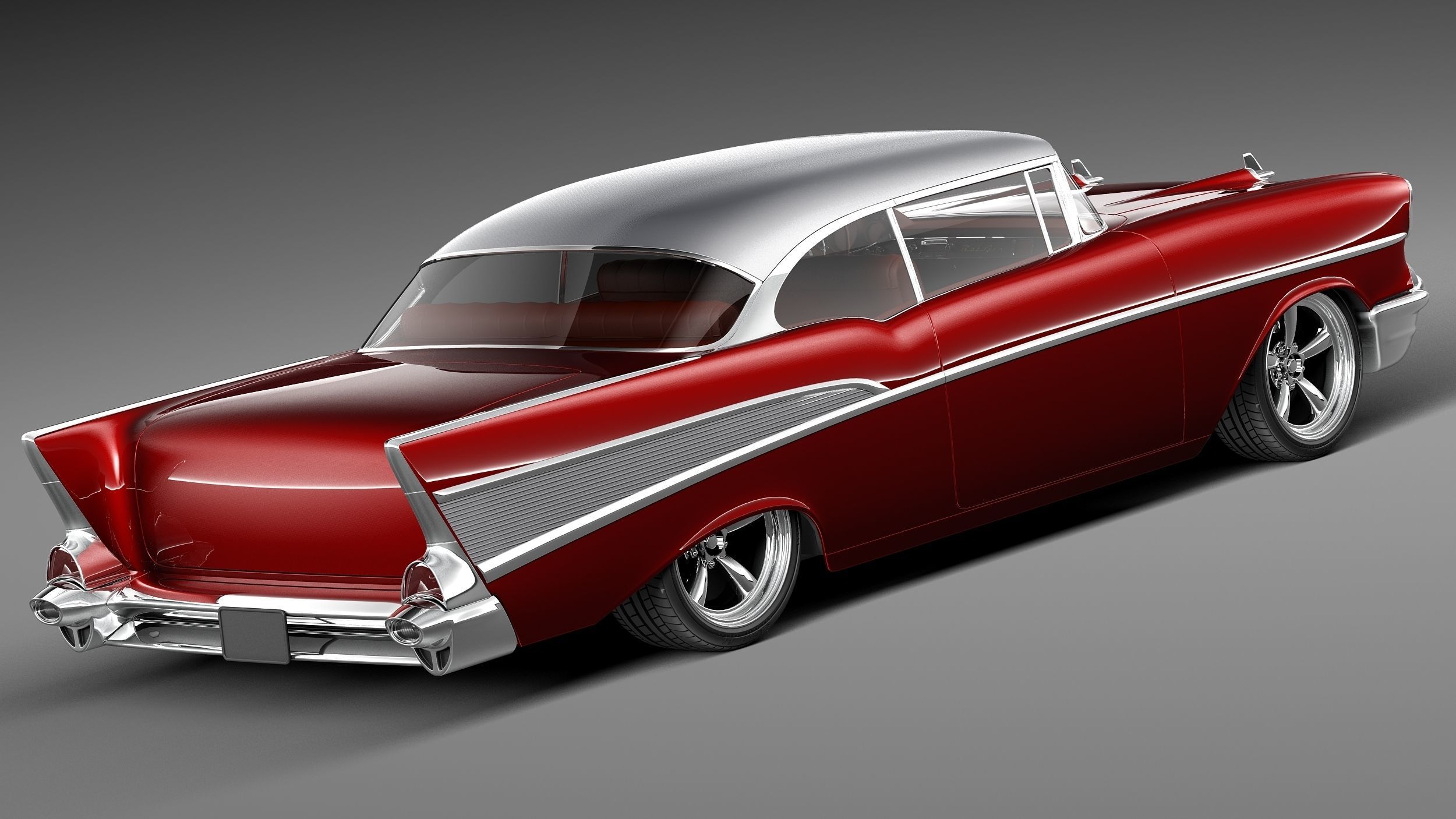 Chevrolet BelAir 1957 custom lowrider 3D Model 3D model_4