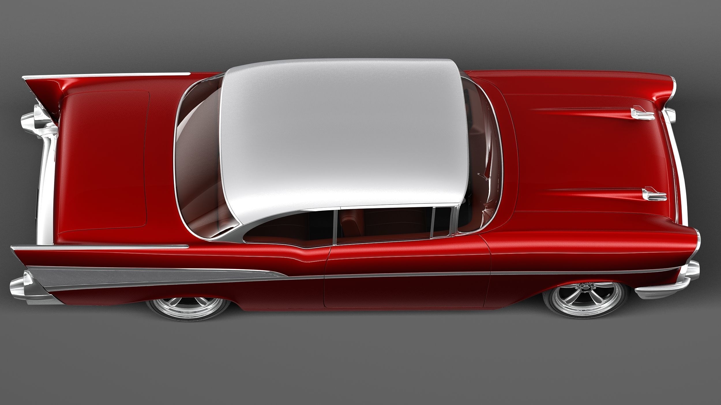 Chevrolet BelAir 1957 custom lowrider 3D Model 3D model_7