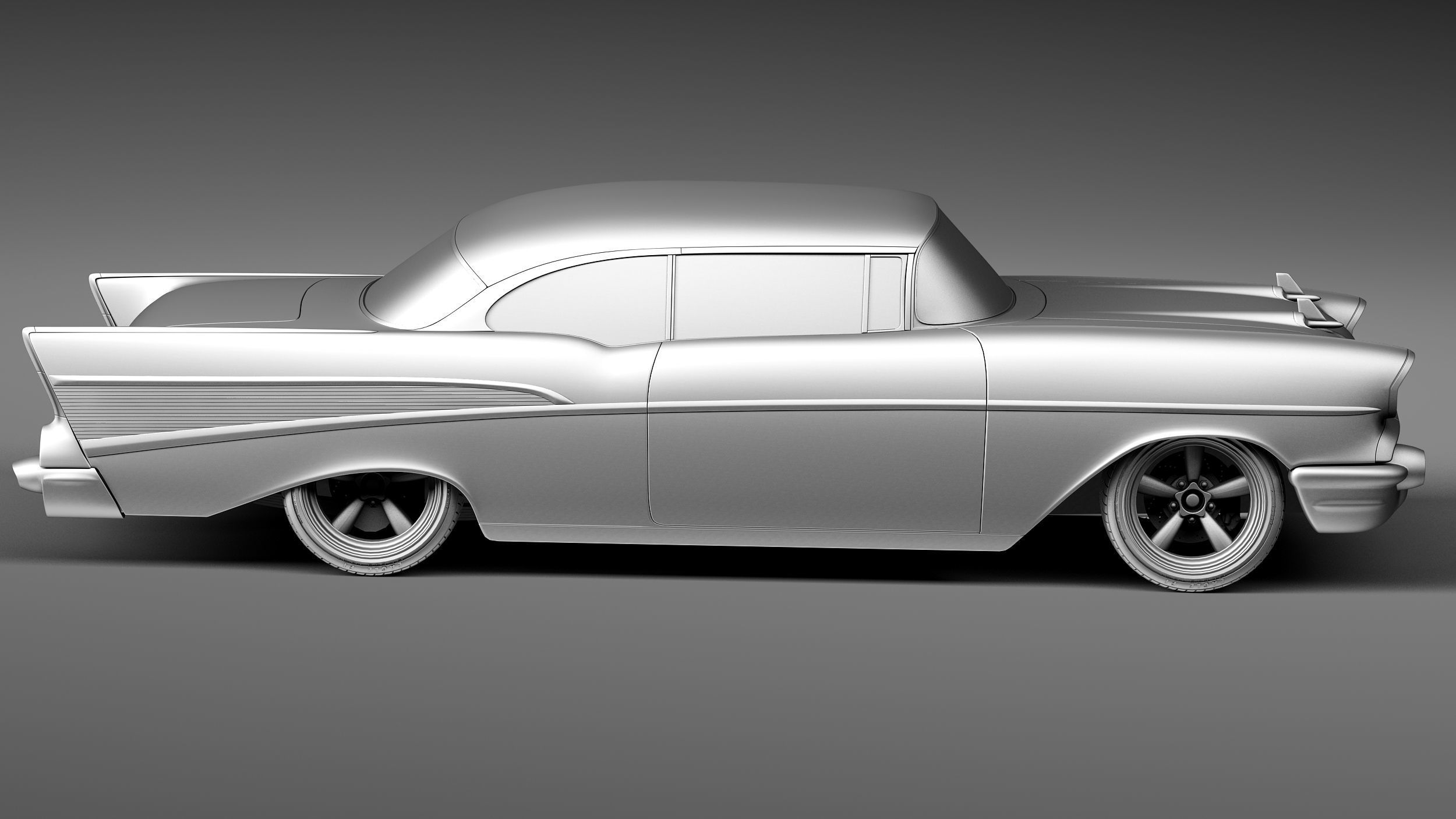 Chevrolet BelAir 1957 custom lowrider 3D Model 3D model_14